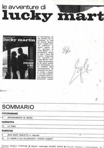 Fotoromanzo lancio lucky - lancio,