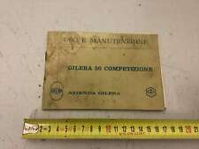 brochure depliant gilera 50 competizione libretto uso e manutenzione