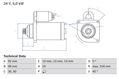 Motorino avviamento bosch - motorino,