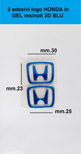 2 adesivi HONDA  GEL mm.30 BLU
