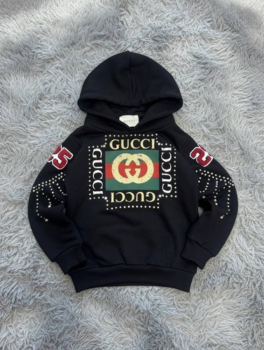 Gucci felpa hoodie nera con - felpa,