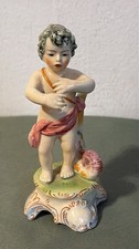 SPLENDIDA STATUETTA PUTTO CON CORNUCOPIA ITALY ANNI 50-60