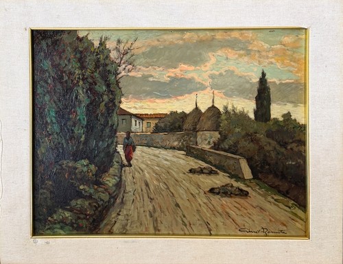 Dipinto olio tavola - dipinto,