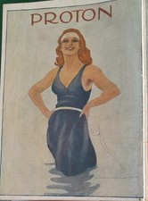 Marcello Dudovich, pubblicità Proton, da rivista La Lettura 1° settembre 1922