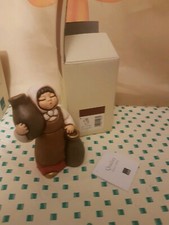 Pastorella con vasi per il  presepe Giubileo  Nuova con scatolo e cert. di Garan