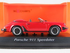 Maxichamps 940 066130 Porsche 911 Speedster (1988) in rosso 1:43 NUOVO/CONFEZIONE ORIGINALE