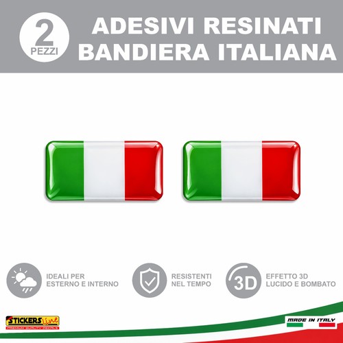 Adesivi resinati bandiera - adesivi,