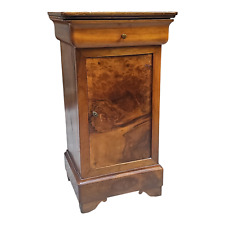 ANTICO Comodino CAPPUCCINO LUIGI FILIPPO EPOCA metà del XIX SECOLO LEGNO di NOCE