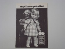 advertising Pubblicità 1974 BAMBOLA SEBINO ANGELINO e PATATINA
