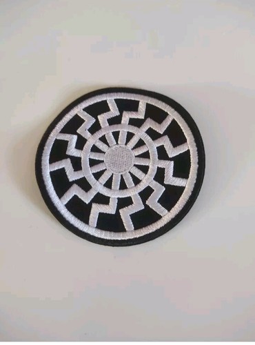 Patch soleil noir écusson - soleil,