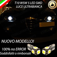 COPPIA LUCI POSIZIONE 5 LED ALFA ROMEO 159 SW T10 W5W CANBUS 100% NO AVARIA
