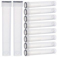  20 Pezzi Tubi Congelatore Bianchi da 10 ml Flaconi di Plastica Campioni con