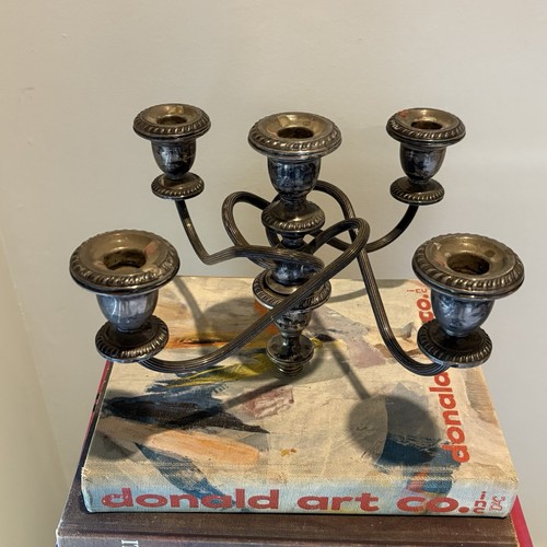 Candelabro vintage argento