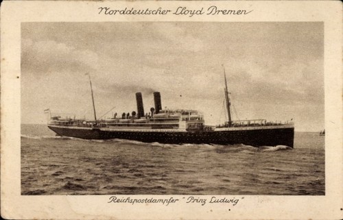 Cartolina reichspostdampfer - cartolina,
