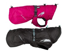 Hurtta Summit Parka Cappotto per Cani Raven Nero/Rosa Uso Sopra Imbracatura Impermeabile