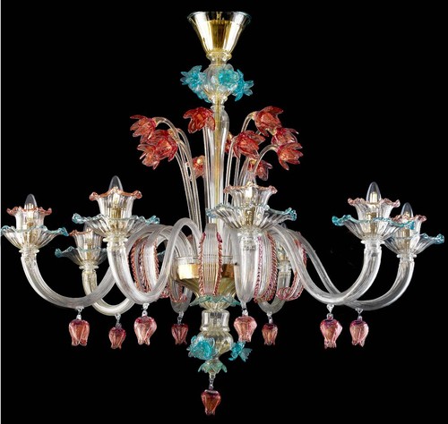Lampadario veneziano vetro - veneziano,