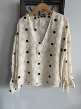 Camicia blusa Zara panna XL UK