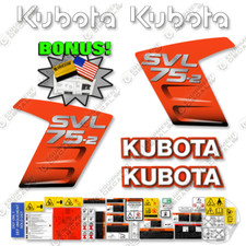 Adatto per Kubota SVL 75-2 Nuovo Kit Decalcomanie Skid Steer Decalcomanie - 7 ANNI 3M VINILE