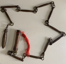 ANTICA FRUSTA FRUSTINO RAME ARTI MARZIALI CINESE CHINA DIFESA 155 CM