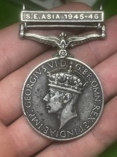 Medaglia inglese campagna Asia