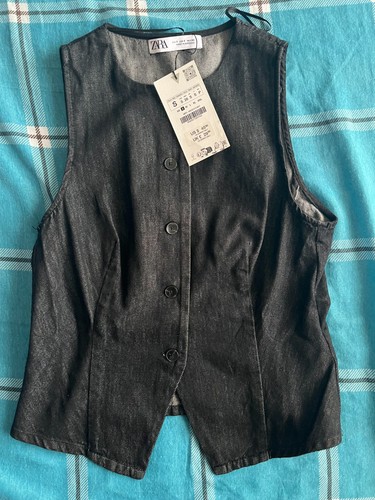 Top gilet zara - donna, denim