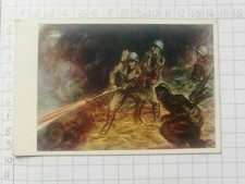 Cartolina d'epoca Federazione Nazionale Arditi D'Italia Lanciafiamme dis.M Genua