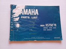 Yamaha XS 750 3G9 1979 catalogo ricambi originale spare parts catalogue