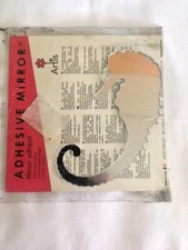 Specchio adesivo decoro parete mobili 10x10 cm cavalluccio marino specchietto 