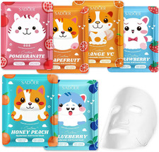 6 Pezzi Maschere Viso Bambina