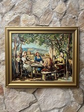 Quadro -Scampagnata- Nicola Canzanella dipinto a olio