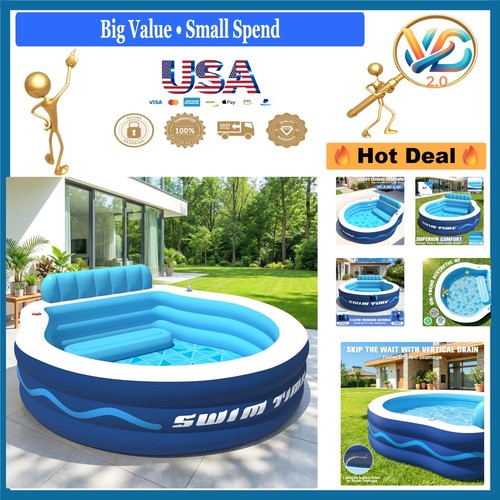 Piscina gonfiabile con - gonfiabile, sedili