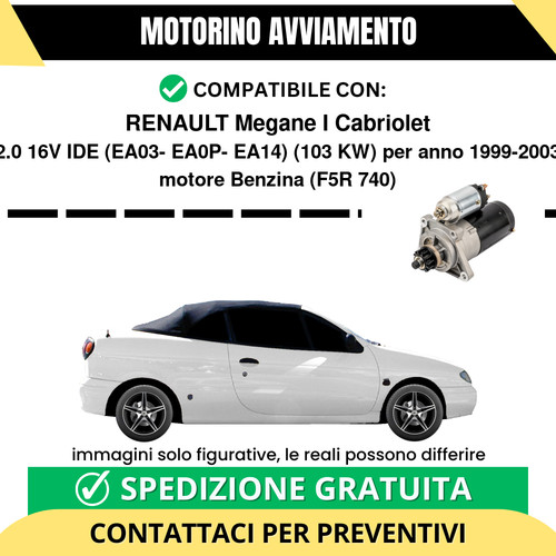 Motorino avviamento renault - motorino,