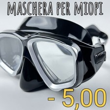 maschera subacquea per miopia - 5,00 Unisex   CONFORT e RELAX IN  ACQUA