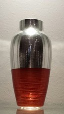 Vaso Argento/Arancio Accenti