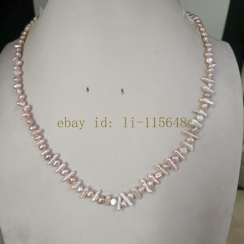 Collana unica perle rosa