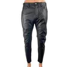 Zara Men's Black Faux Vegan