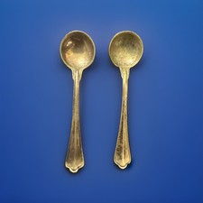Coppia Di Cucchiaini Da Sale