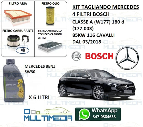 Tagliando filtri bosch olio - bosch,