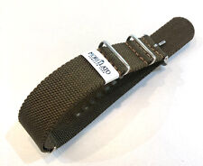 Cinturino Orologio MORELLATO Tessuto Nylon Militare Marrone Fango 18 20 22