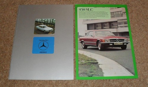 Brochure mercedes benz 450 - 450, slc