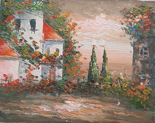 Quadro dipinto mano olio - a,