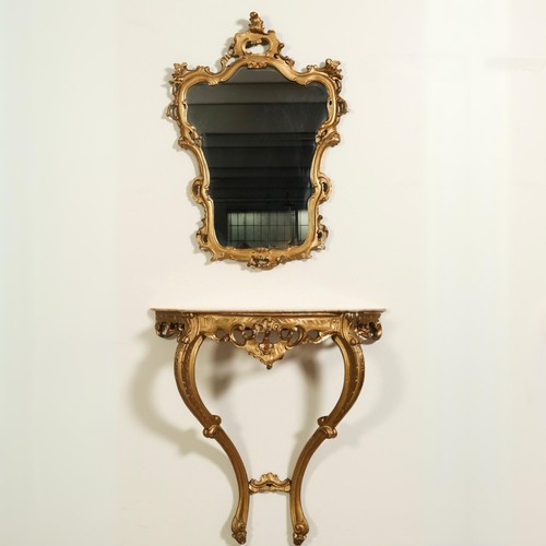 Set specchio con consolle - , da