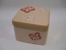 THUN SCATOLA QUADRATA CON FARFALLE CM.11x11 NUOVA INTROVABILE FUORI PRODUZIONE !