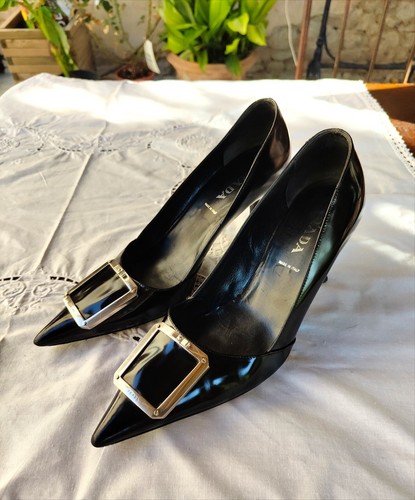 Prada milano black leather - prada,