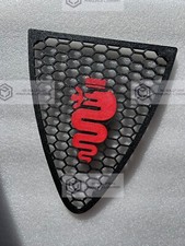 Griglia Anteriore Scudo A Nido D'Ape Biscione Rosso Alfa Romeo 147 2ª Serie
