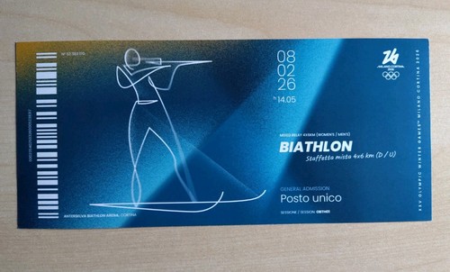 Biglietto ricordo olimpiadi - ricordo,