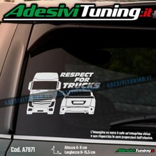Adesivo Respect for Trucks