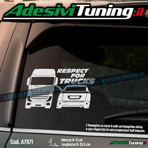 Adesivo respect for trucks - for,