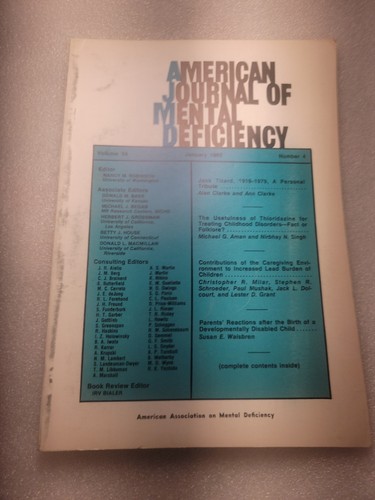 American journal mental - of,