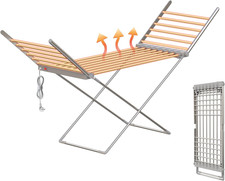 Stendibiancheria Elettrico, Stendino Elettrico Riscaldato 230W, Con 18 Essiccato